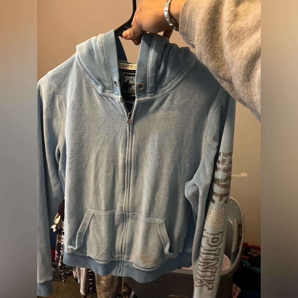 PINK zip up hoodie